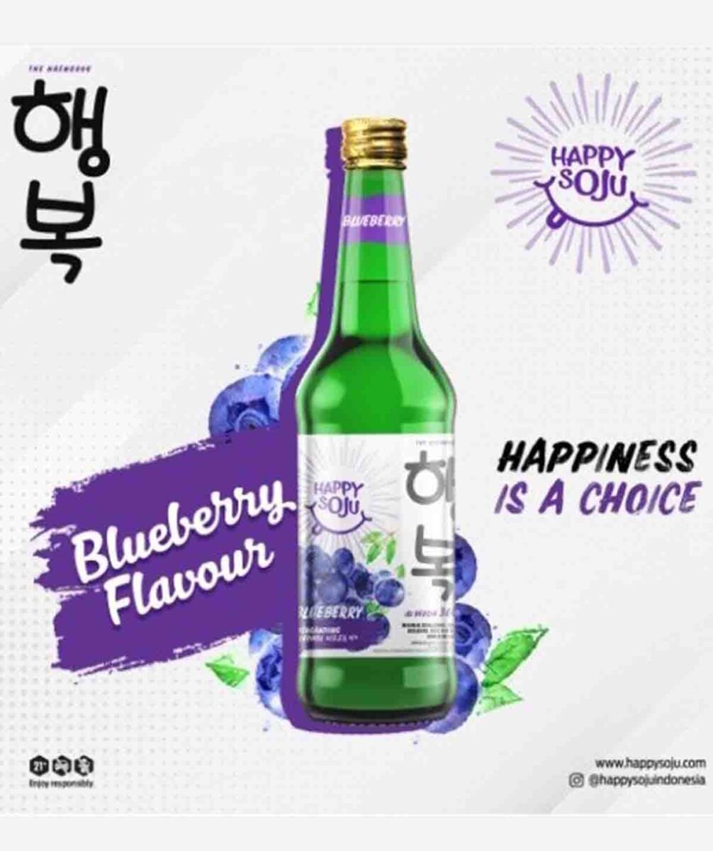 Happy Soju Blueberry 360ml - Image 2